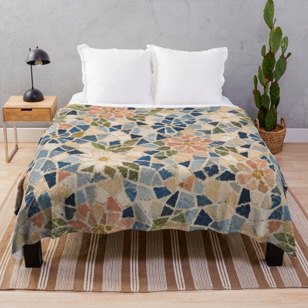 Item preview, Floral Mosaic Tile designed and sold by Side Quest Co..