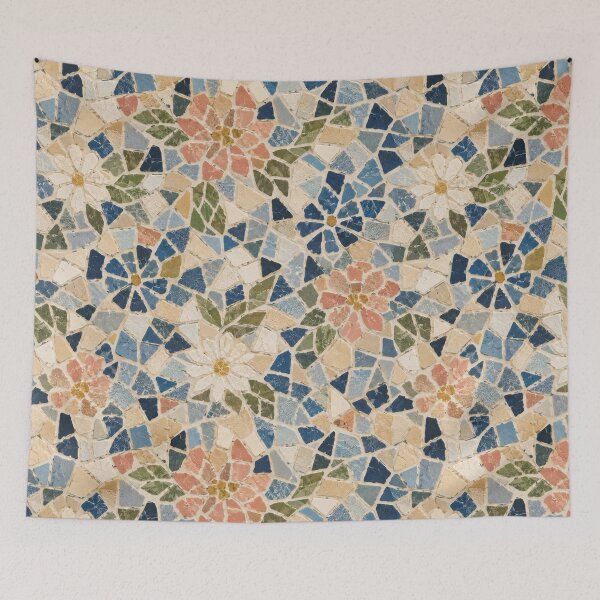 Item preview, Floral Mosaic Tile designed and sold by Side Quest Co..