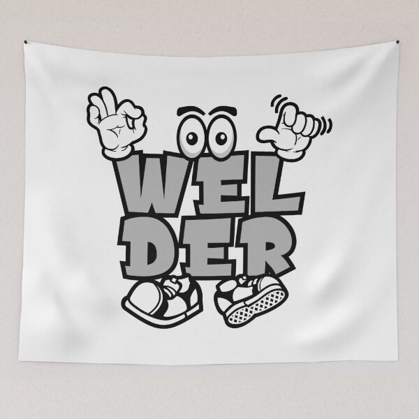 Item preview, WELDER - WORK Street Lettering Cartoon Character  designed and sold by NFTWords.
