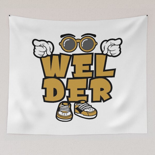 Item preview, WELDER - PROFESSIONS typography Character Bold Funny designed and sold by NFTWords.