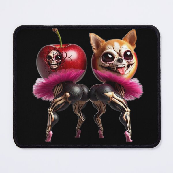 Item preview, Buff Skeleton Ballerinas Cherry and Chihuahua High Heels designed and sold by LujziWorld.