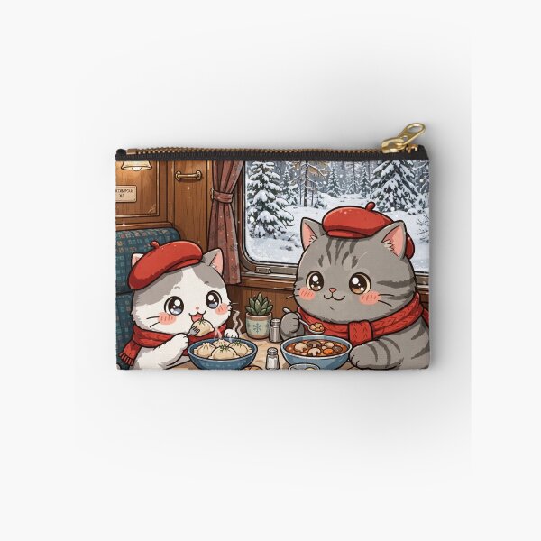 Item preview, Kawaii Cats Trans Siberian Railway Dinner - Freda and Junior Russia Travel designed and sold by MAISON SYLVIE.