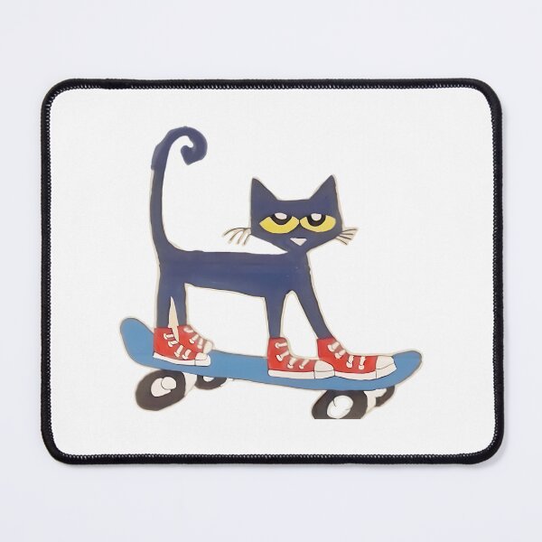 Item preview, Cool Pete The Cat Skateboarding Art - Groovy Blue Cat Skate ⭐⭐⭐⭐⭐ designed and sold by faisalhazraami.