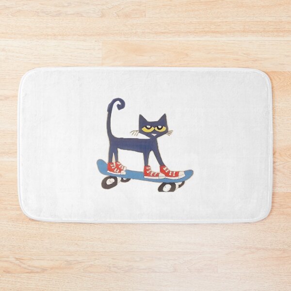 Item preview, Cool Pete The Cat Skateboarding Art - Groovy Blue Cat Skate ⭐⭐⭐⭐⭐ designed and sold by faisalhazraami.