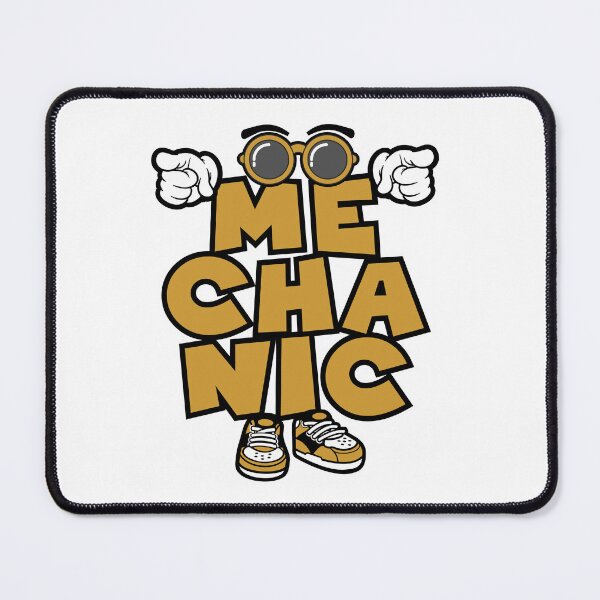 Item preview, MECHANIC - WORK Cartoon Character Bold Retro designed and sold by NFTWords.