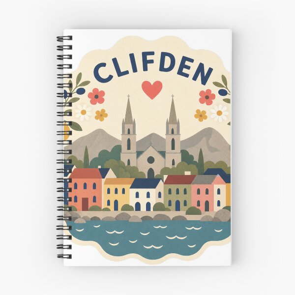 Item preview, Clifden Ireland Travel Souvenir Modern Folk Art designed and sold by VisualArtsOasis.