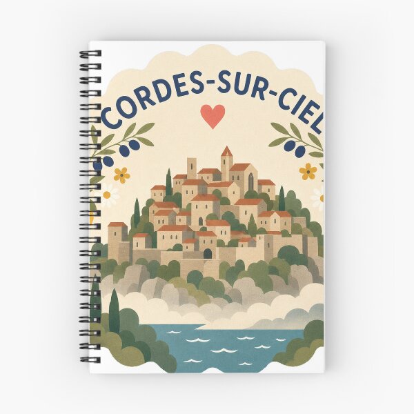Item preview, Cordes-sur-Ciel France Travel Souvenir Modern Folk Art designed and sold by VisualArtsOasis.