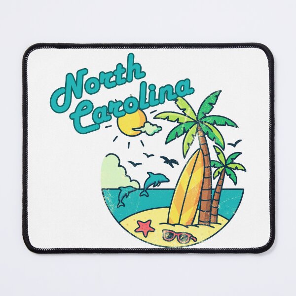 Item preview, North Carolina Beach Vibes | Retro Tropical Sunset Vacation Design designed and sold by DonnaRaine.