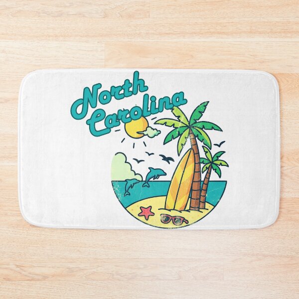 Item preview, North Carolina Beach Vibes | Retro Tropical Sunset Vacation Design designed and sold by DonnaRaine.
