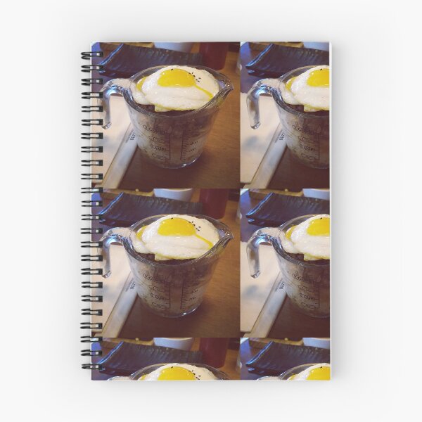 Item preview, Creative Rice Bowl with Fried Egg Served in Measuring Cup Art Print designed and sold by KaleChub.