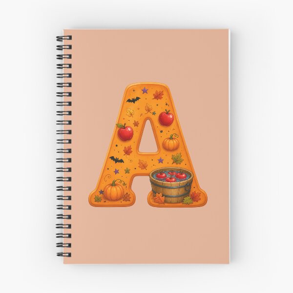 Item preview, Halloween Letter A Monogram – Spooky Apple Alphabet Initial Design designed and sold by VectorJoy.