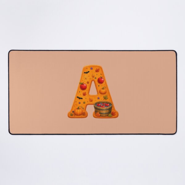Item preview, Halloween Letter A Monogram – Spooky Apple Alphabet Initial Design designed and sold by VectorJoy.