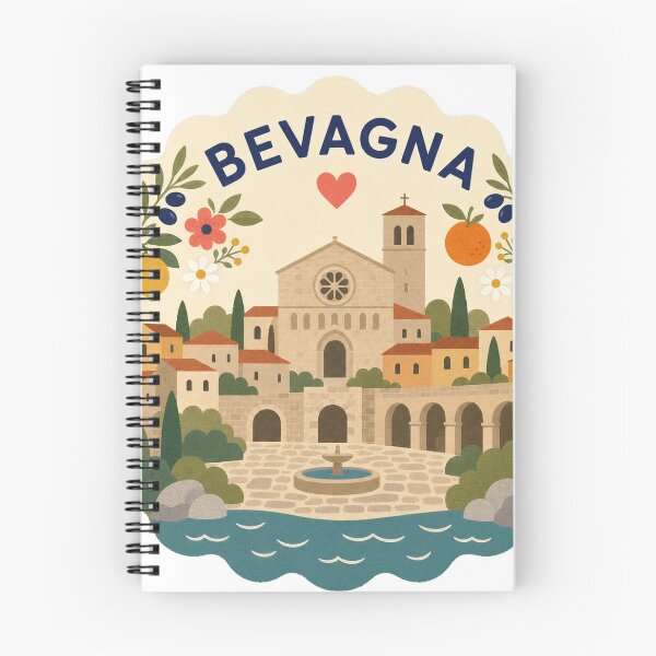 Item preview, Bevagna Italy Travel Souvenir Modern Folk Art designed and sold by VisualArtsOasis.