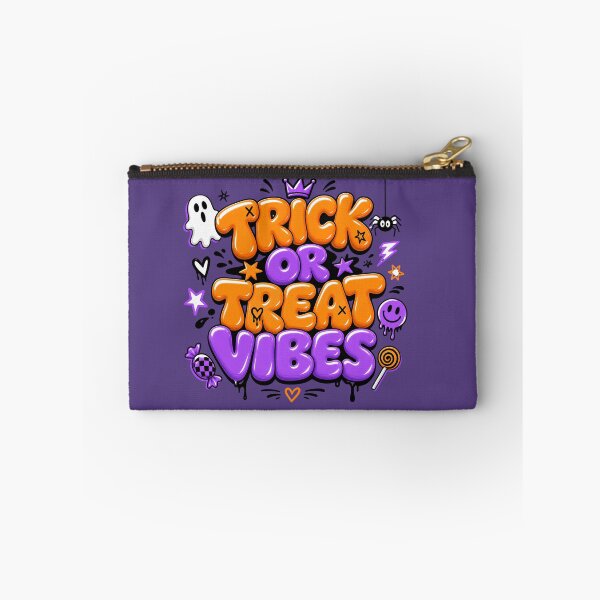 Item preview,  Trick or Treat Vibes - Retro Halloween Bubble Typography designed and sold by TatyanaArt.