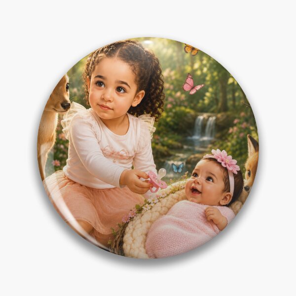 Item preview, Alia and Mira with Their Animal Friends designed and sold by LumivaraGallery.