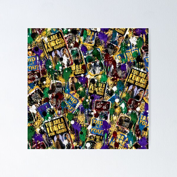 Item preview, Force for Good Pop Culture Mixed Media Art designed and sold by THE SPLATTERED HAUS BY SAGE BANKS.
