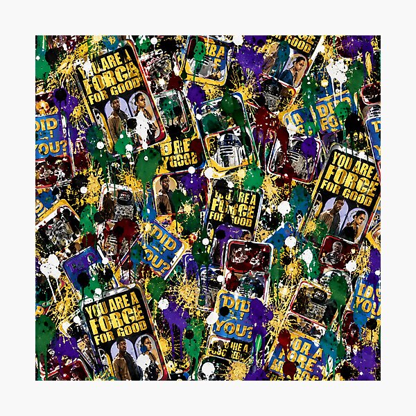 Item preview, Force for Good Pop Culture Mixed Media Art designed and sold by THE SPLATTERED HAUS BY SAGE BANKS.