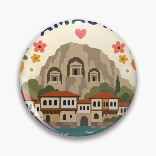 Item preview, Amasya Turkey Travel Souvenir Modern Folk Art designed and sold by VisualArtsOasis.