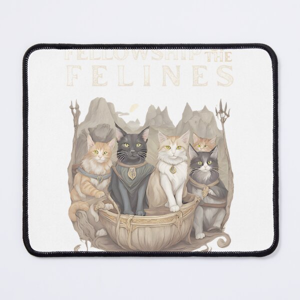 Item preview, Fellowship Of The Felines Lord Of The Rings Cat Parody Art PERFECT GIFT FOR YOU AND FRIENDS designed and sold by faisalhazraami.