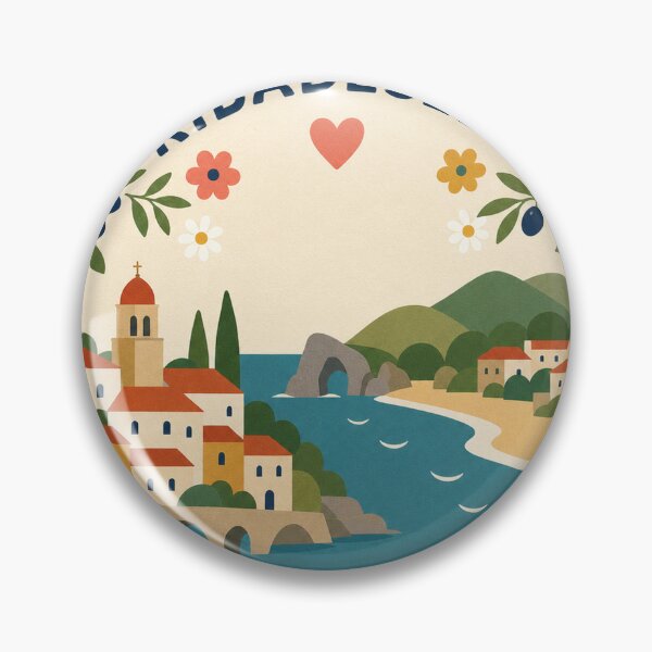 Item preview, Ribadesella Spain Travel Souvenir Modern Folk Art designed and sold by VisualArtsOasis.