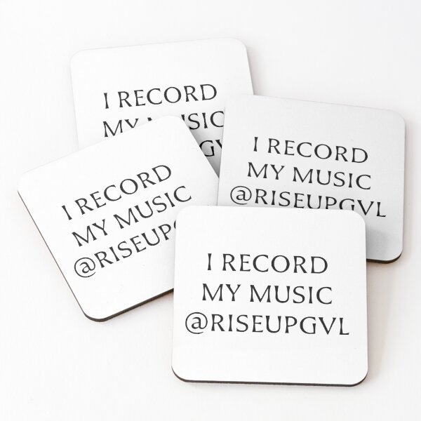 Item preview, I RECORD MY MUSIC @RISEUPGVL designed and sold by Pace & Layer.