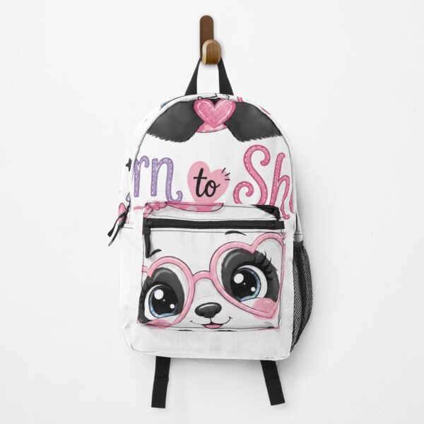 Item preview, Cute Glam Panda Born To Shine - Kawaii Pink Glasses Bow Heart Art designed and sold by ToonyTeez.