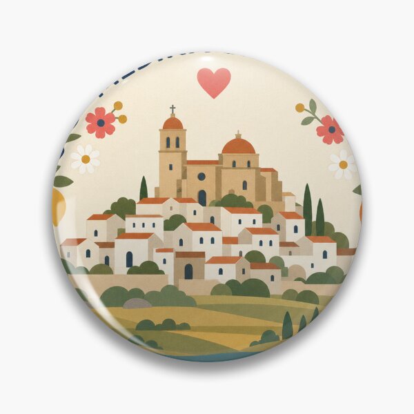 Item preview, Medina Sidonia Spain Travel Souvenir Modern Folk Art designed and sold by VisualArtsOasis.