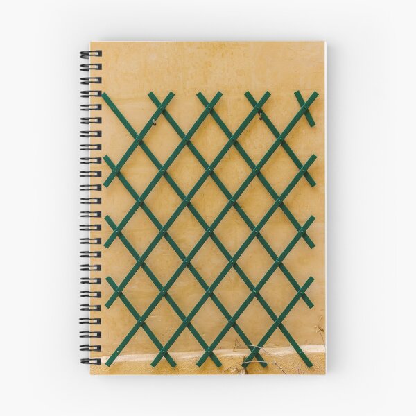 Item preview, Green Wooden Trellis Lattice Mounted On Textured Yellow Wall For Garden Design designed and sold by Nmallia.