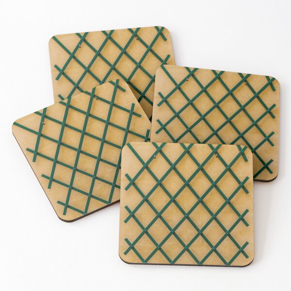 Item preview, Green Wooden Trellis Lattice Mounted On Textured Yellow Wall For Garden Design designed and sold by Nmallia.
