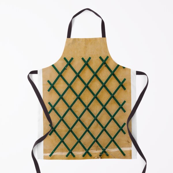 Item preview, Green Wooden Trellis Lattice Mounted On Textured Yellow Wall For Garden Design designed and sold by Nmallia.