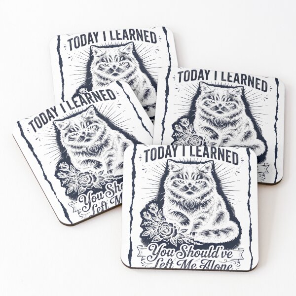 Item preview, Copy of Today I Learned You Should've Left Me Alone Grumpy Cat Introvert Feline Lover  designed and sold by w66aboo.