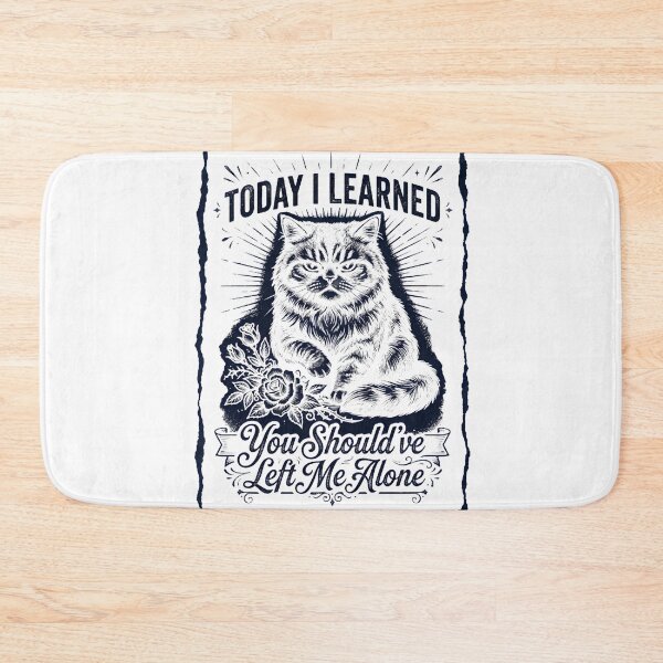 Item preview, Copy of Today I Learned You Should've Left Me Alone Grumpy Cat Introvert Feline Lover  designed and sold by w66aboo.