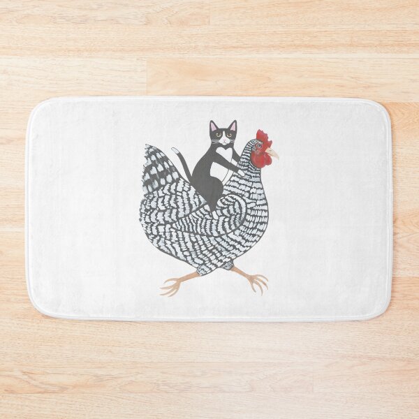 Item preview, Funny Tuxedo Cat Riding A Chicken Whimsical Animal Art PERFECT GIFT FOR YOU AND FRIENDS designed and sold by faisalhazraami.