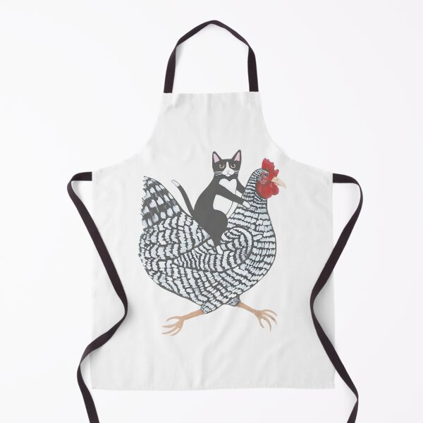Item preview, Funny Tuxedo Cat Riding A Chicken Whimsical Animal Art PERFECT GIFT FOR YOU AND FRIENDS designed and sold by faisalhazraami.