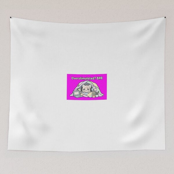 Item preview, Overstimulated Cat Cozy Blanket Fort - Mental Health Gamer designed and sold by Petringo.