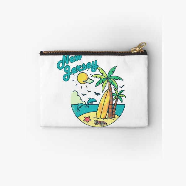 Item preview, New Jersey Beach Vibes | Retro Tropical Sunset Vacation Design designed and sold by DonnaRaine.