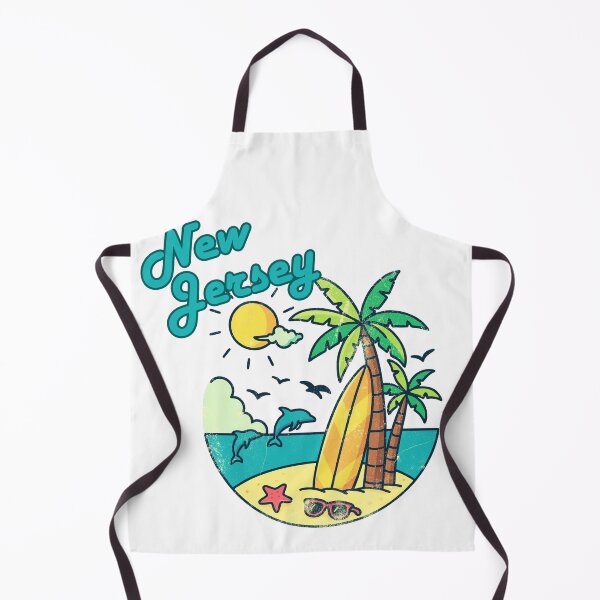 Item preview, New Jersey Beach Vibes | Retro Tropical Sunset Vacation Design designed and sold by DonnaRaine.