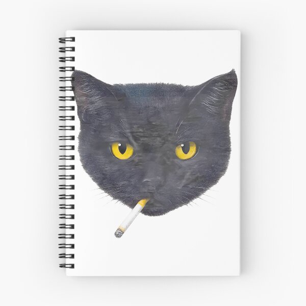 Item preview, Vintage Smoking Cat Retro Black Cat Aesthetic Illustration Art PERFECT GIFT FOR YOU AND FRIENDS designed and sold by faisalhazraami.