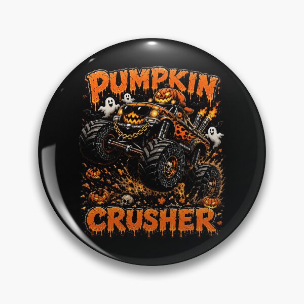 Item preview, Pumpkin Crusher Monster Truck Ghosts Halloween Boys designed and sold by AmazingPics001.