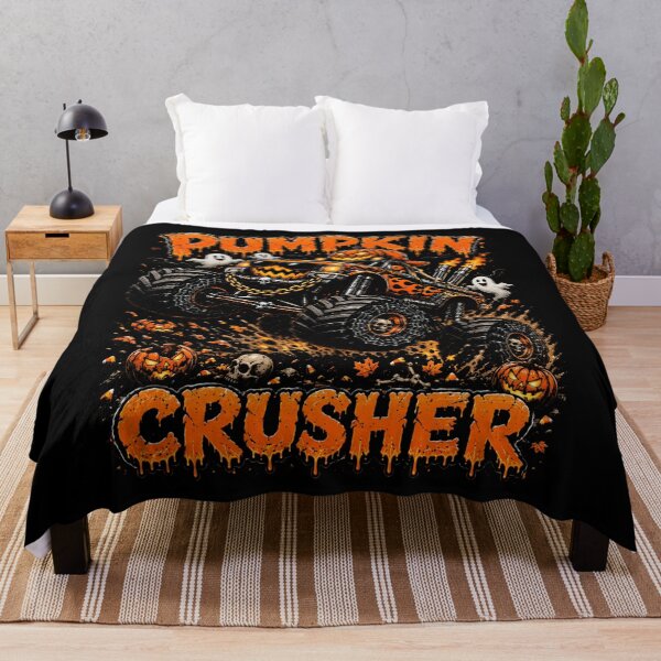 Item preview, Pumpkin Crusher Monster Truck Ghosts Halloween Boys designed and sold by AmazingPics001.
