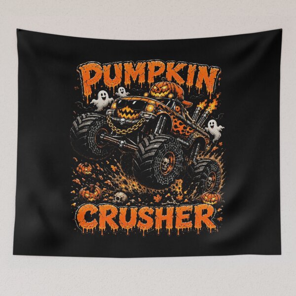 Item preview, Pumpkin Crusher Monster Truck Ghosts Halloween Boys designed and sold by AmazingPics001.