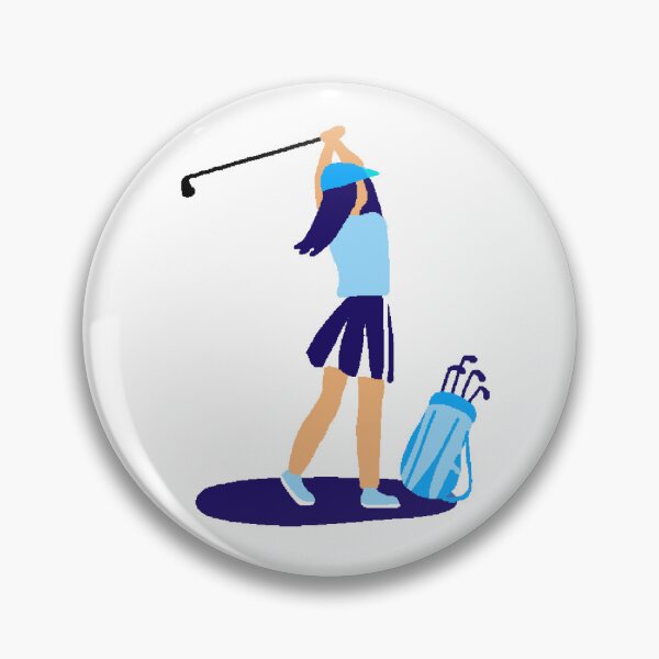 Item preview, Golf Day - monochrome blue designed and sold by Fabricatemyart.