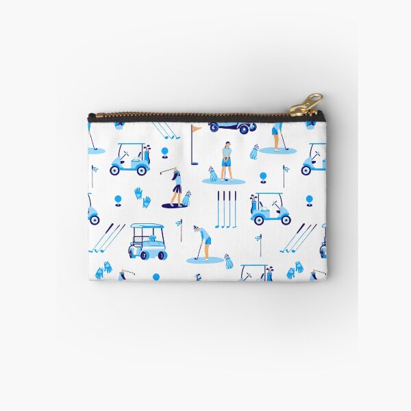 Item preview, Golf Day - monochrome blue designed and sold by Fabricatemyart.