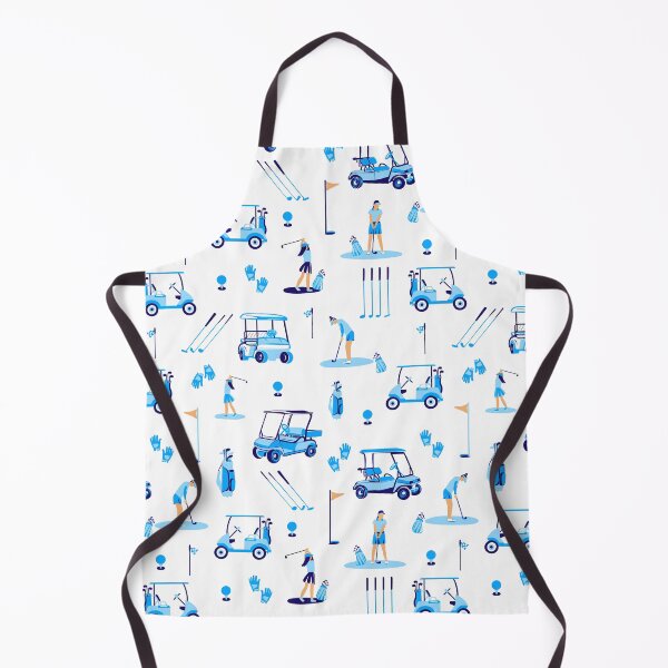 Item preview, Golf Day - monochrome blue designed and sold by Fabricatemyart.