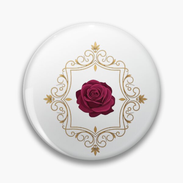 Item preview, Victorian Red Rose in Ornate Gold Frame - Dark Romantic Floral Art designed and sold by Dzblack.