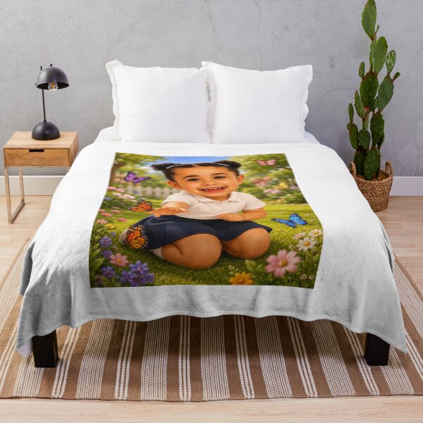 Item preview, Alya and Her Butterfly Garden designed and sold by LumivaraGallery.
