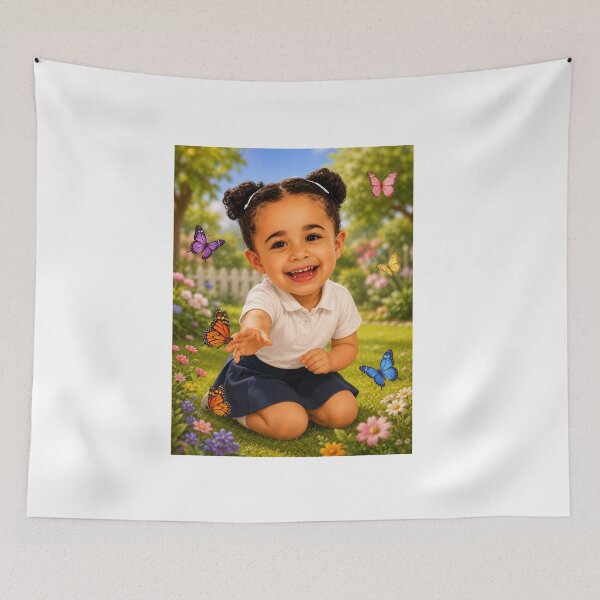 Item preview, Alya and Her Butterfly Garden designed and sold by LumivaraGallery.