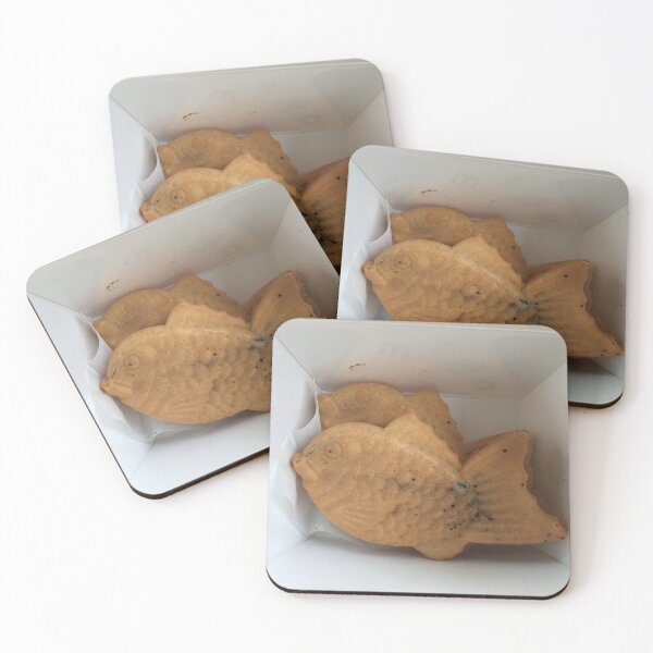 Item preview, Taiyaki Japanese Fish-Shaped Pastry in Box Art Print designed and sold by KaleChub.