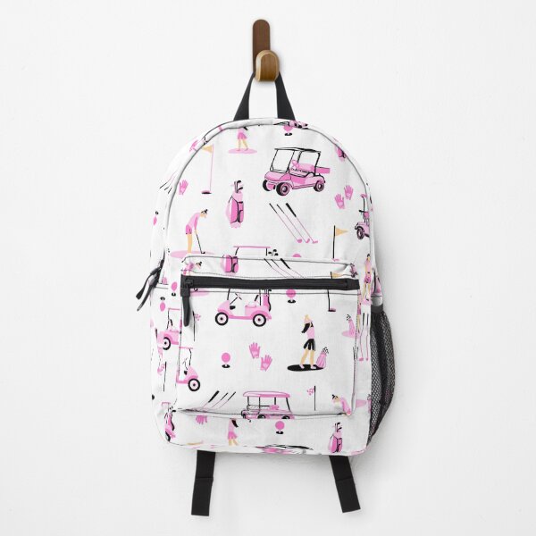 Item preview, Golf Day - pink and black designed and sold by Fabricatemyart.