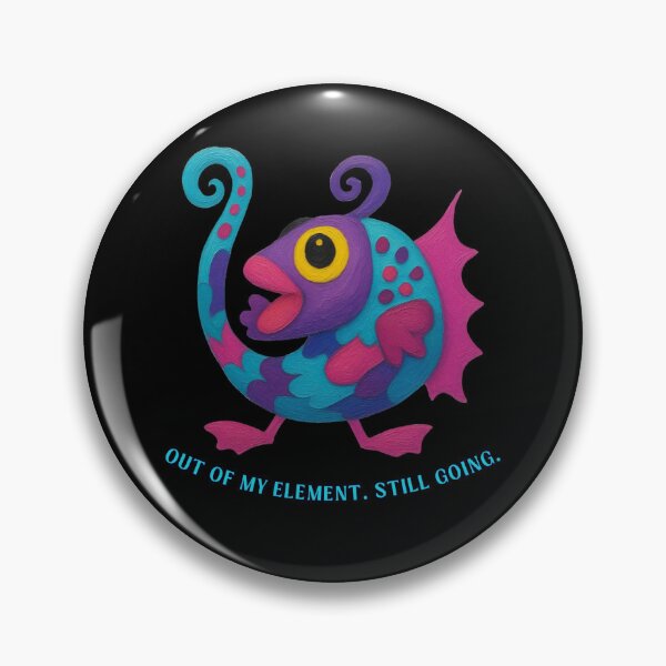 Item preview, Out of My Element, Still Going - Funny Motivational Fish designed and sold by PatykArt.